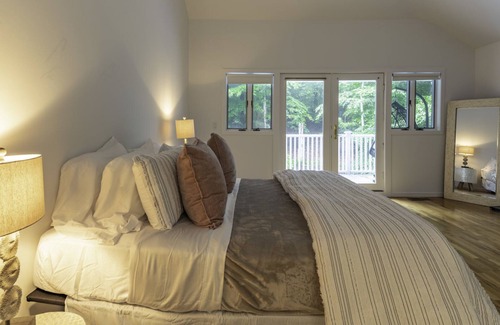 Amagansett North House | Expansive Deck and Pool Area, Outdoor Dining and Sitting Area, Generous...