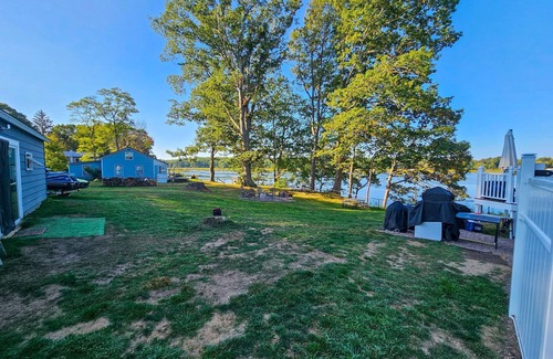 Port Ontario House | Fabulous 3-bedroom House on the salmon river with 126 feet of shoreline!