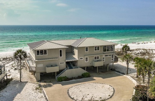 Gulf Pines House | Fall Dates Available! Gulf View! Steps from the Sand! 3 Adult Bikes!