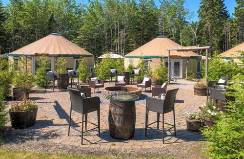 West Tremont House | Family-Friendly Yurts with Onsite Games, Hiking & Wellness Amenities