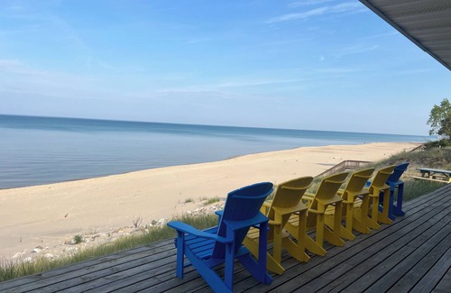 Montague House | Fantastic Lake Michigan beachfront property in Montague Michigan.