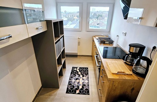 Remscheid Apartment | Fewo Pohl Dg3, 65m², 2 Schlafzimmer Max. 8P 4 Doppelbetten, Zentral