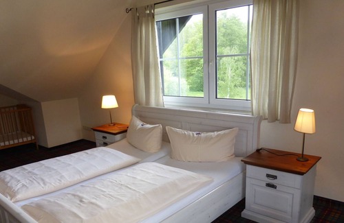Burg-Kauper Apartment | Fewo Spreewaldblick Iii schlafr./wohnr./küchenz., Du/wc - Ferienhof Spreewaldromantik