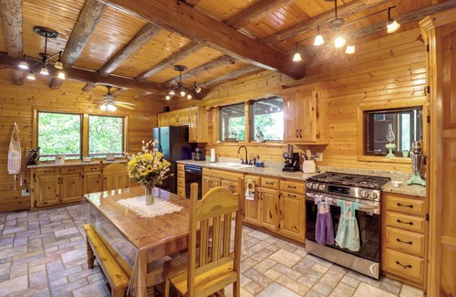 Harrison Cabin | Fire Pit, Game Room & Mtn Views: Cabin in Harrison