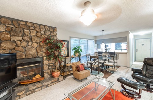 Mount Ida Condo | Forest view two bedroom, two bath condo on Lake Ouachita, steps away from pool and spa. by RedAwning