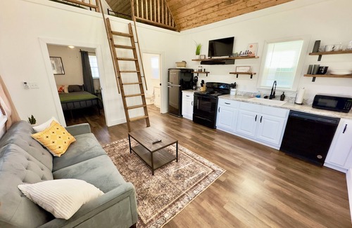 Guntersville Cabin | Fox Tiny Luxury Cabin on Lake with Bouncy House's