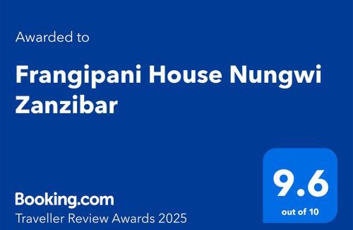Nungwi House | Frangipani House Nungwi Zanzibar
