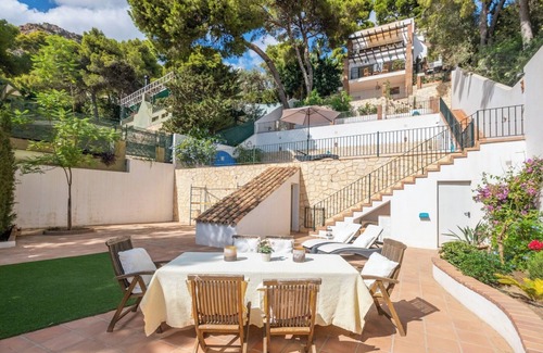 Pinares de San Anton Apartment | Full apartment (4p) with large pool and terrace overlooking the sea