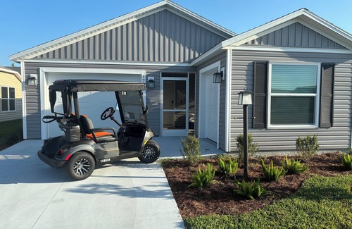 Lake County House | Fully furnished 2br, 2ba Patio Villa with golf cart and high speed internet.