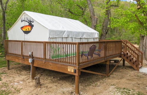Stanton RV Rental | Furnished Glamping Tent/King Bed/Access to the Red River - Elusive Elk - #1
