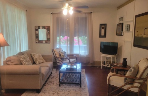 Southwest Coconut Grove Cottage | Furnished pool cottage in Coconut Grove! Biscayne Bay access at end of street!