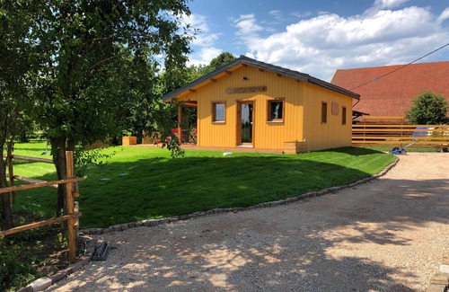 Wahlbach Ski Chalet | Gîte Chalet at Natur'heil private jacuzzi.