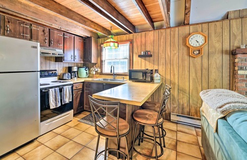 Pocono Lake Cabin | Game Room & Fire Pit: Tree-Lined Pocono Lake Cabin