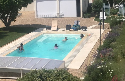 Courcelles-de-Touraine Ski Chalet | Gîte Chalet "Belle-Etoile" Touraine Anjou (with swimming pool 10x4)