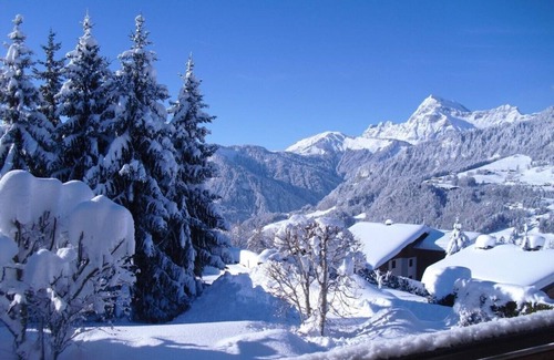 Notre-Dame-de-Bellecombe Ski Chalet | Gite de France classified * in chalet Savoyard, with view, AT THE FOOT OF THE TRACKS