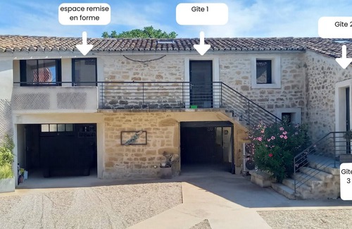 Colonzelle House | Gites du Mas Moon with swimming pool and sauna