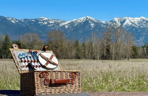 Kalispell Cabin | Glamping Near Glacier & Whitefish, 80 Acres, River Access, Mtn Views: Tent A