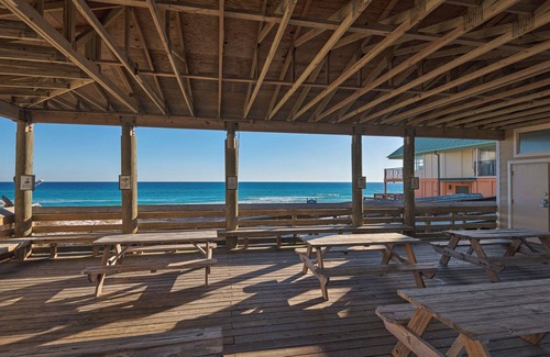 Crystal Shores House | Goes Fast! Features Four Hammocks On Upper Deck with Gulf Views