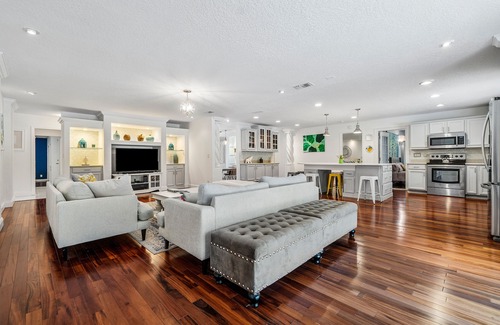 North Palm Beach House | Gorgeous Beach House Open Floor Plan, Heated Extra Large Pool & Office