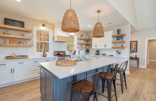 Littleton House | Gorgeous Lakefront Home, Peaceful, Fully Stocked, Fire Pit
