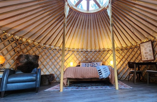 Moose Can Gully House | Gorgeous Mongolian Yurt w/Fire Pit and Creek- 10 minutes from downtown Missoula!