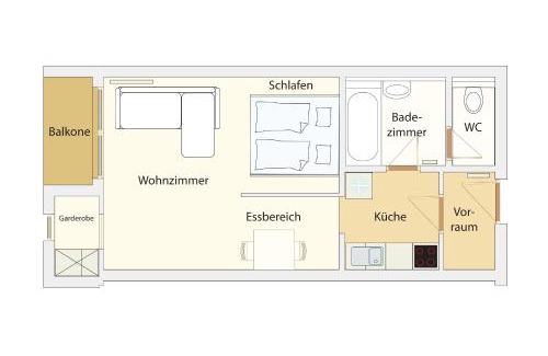 Klagenfurt am Woerthersee Apartment | Grünerbalkon Ferienappartement