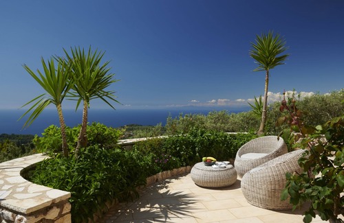 Kavallos Villa | Grand Villa with Private Pool - with Panoramic View, Art Blue Villas
