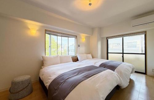 Hiroshima City Centre Apartment | Grandeur by b hotel - Bright Riverside Studio Walk to Peace Park