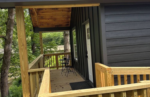 Opelika Cabin | Griffen Mill Properties Cabin #8 by Waterfall in Salem Al with WiFi, AC