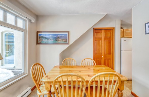 Village North Condo | Ground-floor condo with fireplace & patio - walk or shuttle to ski lifts