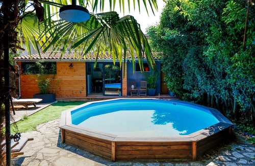 Toulouse Left Bank House | Guesthouse in Toulouse garden, private pool and jacuzzi + breakfast