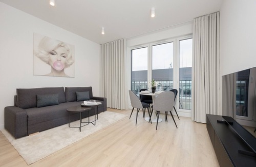 Mokotow Apartment | Gym & Sauna in Mokotów by Renters