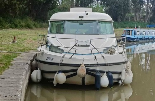 Beziers Boat Rental | Habitable boat with terrace with panoramic view of the Canal du Midi