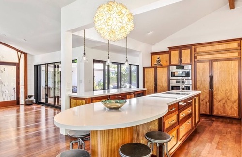Kailua House | Hale Ohana: Kailua Retreat w/hot tub, Tropical Pool, Walk to Beach