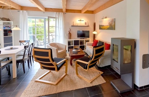 Seedorf Apartment | Half-timbered houses Seedorf | House part 1 with fireplace+terrace - FS02