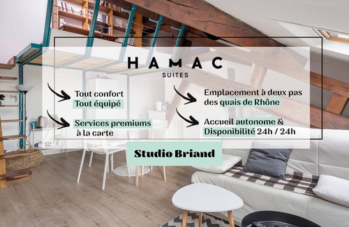 Margnolles - Rhone Apartment | Hamac Suites Aristides Briand Quais de Rhône