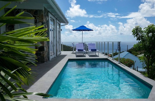 Estate Chocolate Hole and Great Cruz Bay Villa | Hawksbill, a two bedroom modern beachhouse feel with high end finishes