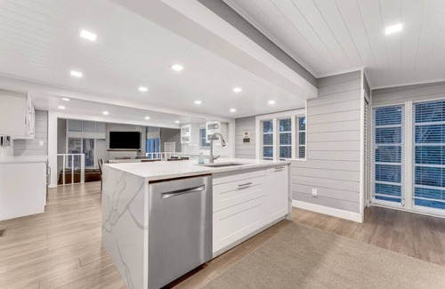 Merritt Island House | Heated Pool, Sleeps 21, 2 Kitchens, Custom Firepit, Outdoor Oasis, Near Beach