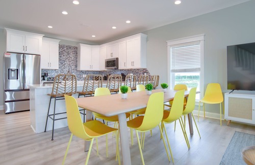 Saint Elmo House | Heated Private Pool, Across from Beach, Ocean Views, Steps To Sand, Dog Friendly