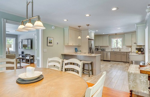 Ludlow House | Heated Saltwater Pool: Riverfront Home in Ludlow
