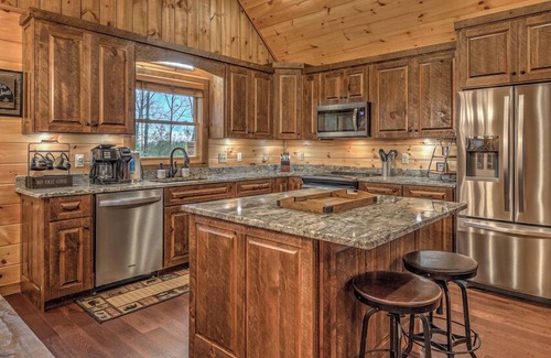 Morganton Cabin | Heavenly Hideaway - Outdoor Living Area | Panoramic Views | Hot Tub