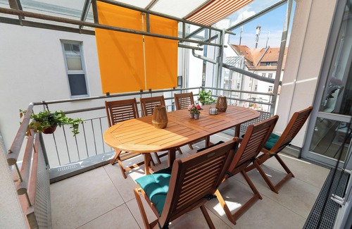 Erding Apartment | HELLOFLATS: Luxury Penthouse/Balcony/Parking/Center/Therme/MUC Airport