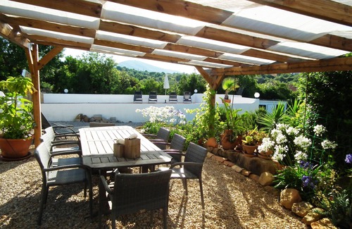 Ariolos Villa | Hidden villa with pool and sea views, located in a green area.