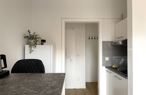 Osnabrueck Apartment | Hip studio in the heart of OS.nBalcony - Kitchen - Cofee & Tea - home2share