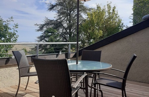Bouxieres-aux-Chenes Cottage | Historic cottage with panoramic terrace near Nancy