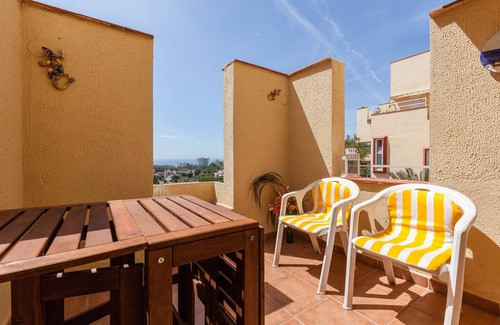 Vallpineda Apartment | Holiday Apartment "Tres Terrazas" with Sea View, Shared Pool & Wi-Fin