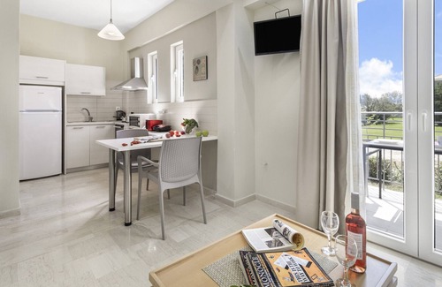 Vassiliki Apartment | Holiday Apartment 'Cosmos 4' close to the Beach with Shared Terrace & Wi-Fi