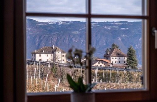 Berg/Monte Apartment | Holiday Apartment "Weingut Lahn Zu Eppan Apt Garten" with Mountain View, Private Garden and Whirlpool