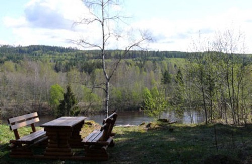 Munkfors Municipality House | Holiday home at the river Klarälven with an own footbridge/landing stage