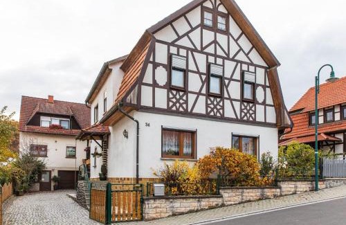 Gleichamberg House | Holiday home in Thuringia with private terrace use of a garden and pool